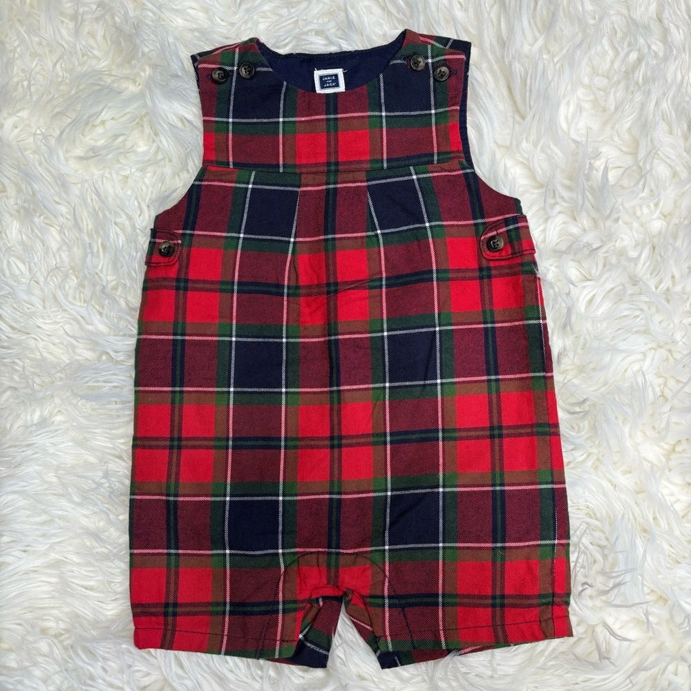 Janie and Jack NWT red blue romper onesie size 3-6 months
